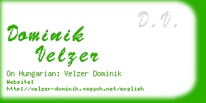 dominik velzer business card